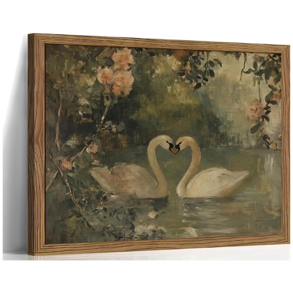 Vintage Swan Print – Farmhouse Cottagecore Decor