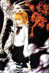 Death Note Misa Amane Anime Rem And Misa In Hell Blanc et Poster print 11″x17″