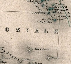 Old Map French Polynesia Vintage Map 1858 Wall Map Print Framed
