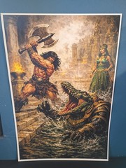 BARBARIAN POSTER FANTASY ART 12X18 MATE CARDSTOCK 130 lb NEW CONAN TARZAN 18A