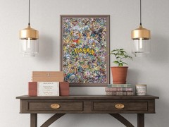 Pokémon Poster – Pikachu Collage Wall Art, Anime Home Decor