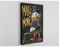 Wealth Duck Canvas Print, Make Money Motivational Street Wall Art