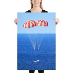 NASA Artemis II Splashdown and Return poster — space poster, science nerdy gift