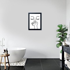 Humorous Bathroom Wall Decor Funny Toilet Canvas Art Framed Picture Print Sign