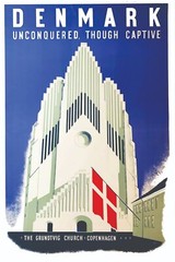 DENMARK VINTAGE STYLE PRINT/POSTER QUALITY PHOTO PAPER/CANVAS T204