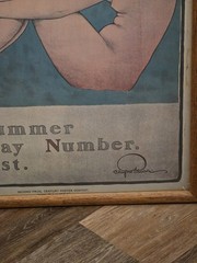 VTG Century Magazine Poster Midsummer Holiday August Will Bradley Art Nouveau