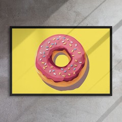 Doughnut Sprinkles 36×24 Framed Canvas Print