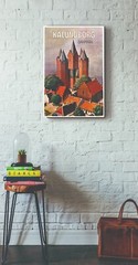 KALUNDBORG DENMARK VINTAGE STYLE PRINT/POSTER SATIN PHOTO PAPER T375