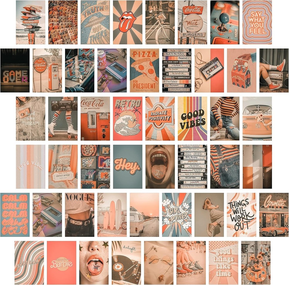 Unique 4×6 Inch Retro Aesthetic Pictures Set – Perfect for Custom Collage