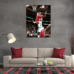 V0267 Lebron James Posterizes Jason Terry Dunk Miami Decor WALL POSTER PRINT