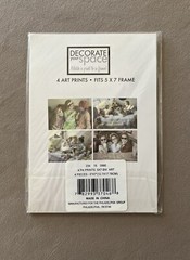 Set Of FOUR “Sleepovers” Themed Contemporary Art Prints~Fits 5” X 7” Frames, New