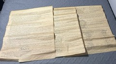 US Constitution Aged Parchment Replica Historical Document 22×28 Pages 2,3,4