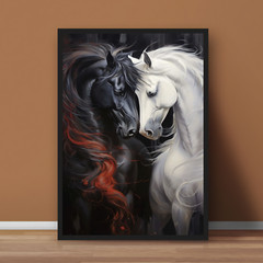 Beautiful Horse Art Animal Lover Poster Print – No Frame
