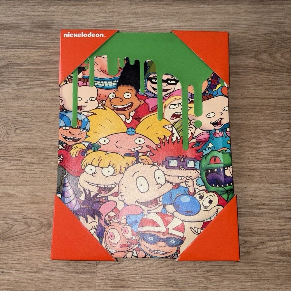 Nickelodeon Cartoon Characters Multicolor Vertical Poster for Kids Teens Adults