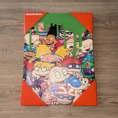 Nickelodeon Cartoon Characters Multicolor Vertical Poster for Kids Teens Adults