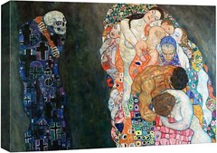 32″x48″ Gustav Klimt Wall Art Canvas Print – Death and Life