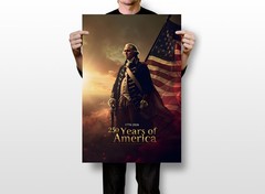 George Washington US Flag – 1776-2026 250 Years of America Wall – POSTER 20″x30″