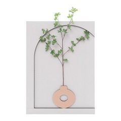 20W Plants Decor Electric Sandstone Painting Wall Decoration with LED Light
