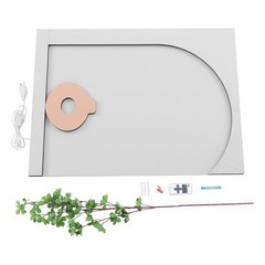 20W Plants Decor Electric Sandstone Painting Wall Decoration with LED Light