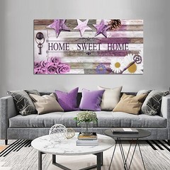 Love Sanctuary Canvas Print Wall Art Home Sweet Home Sign 24 x 48 in