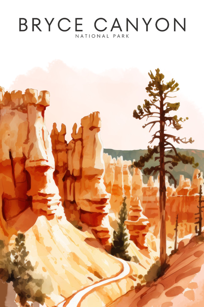 Bryce Canyon National Park Poster Premium Photo Print Wall Art 4 Sizes #3