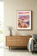 Set of 6 | Banff US National Parks Landscape Watercolor Art – Digital Download