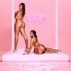 Cardi B & Megan Thee Stallion Music Album Cover Poster Print 12 x 12