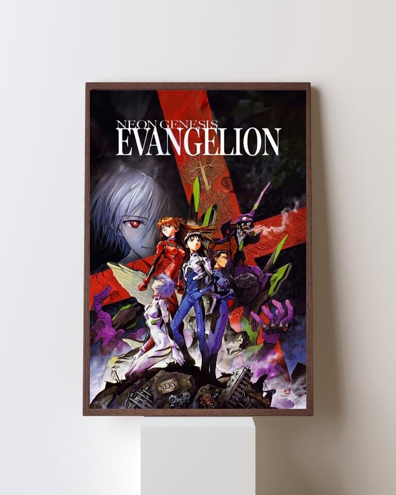 Neon Genesis Evangelion Poster, Eva Unit 01 Anime Wall Art Decor