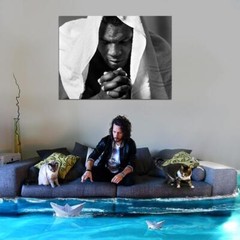 V5846 Mike Tyson Portrait Boxer BW Decor WALL POSTER PRINT