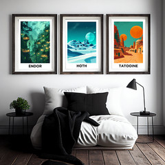 Naboo – Star Wars Movie Poster, Star Wars Fan Art, Gamer Decor