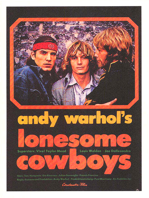 Andy Warhol Lonesome Cowboys Movie Poster 17 X 12 Reproduction