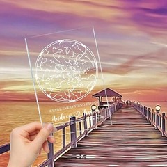 Personalized Star Map Night Light Custom Sky Chart Lamp Gift for Couples Bedroom