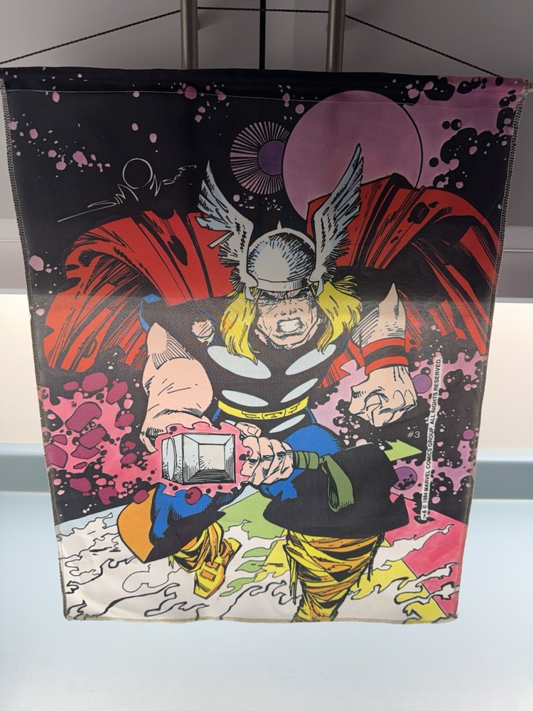 Marvel Thor Comics Superhero Fabric Poster Print, Multicolor, Vertical