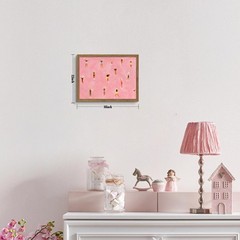 Minimalist Pink Pool Wall Art, Abstract Swimming People Canvas Wall Decor Pai…