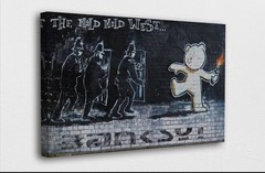 BANKSY “The Mild Mild West” Reproduction on Canvas ready To Hang 12 X 18 Inch
