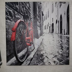 4 Pc Black & White Wall Art Bedroom Decor Red Paris Eiffel Tower London City New
