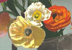 BEN SCHONZEIT Wedgewood 35.75″ x 49″ Serigraph 1994 Contemporary Pink, Orange, Y