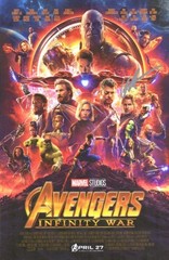 AVENGERS INFINITE WAR Wall Vinyl MOVIE Poster Print Removable & Reusable