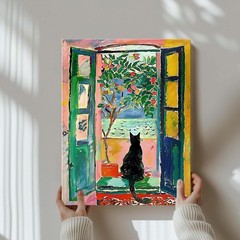 Matisse Open Window Wall Art Canvas Colorful Modern Bedroom Decor Print