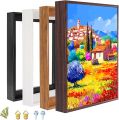 Modern Black Canvas Floater Frame for 24×36″ Gallery-Wrapped Art