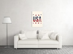 250 Years USA Vintage Graphic – 4th of July Celebrating – POSTER 20″x30″