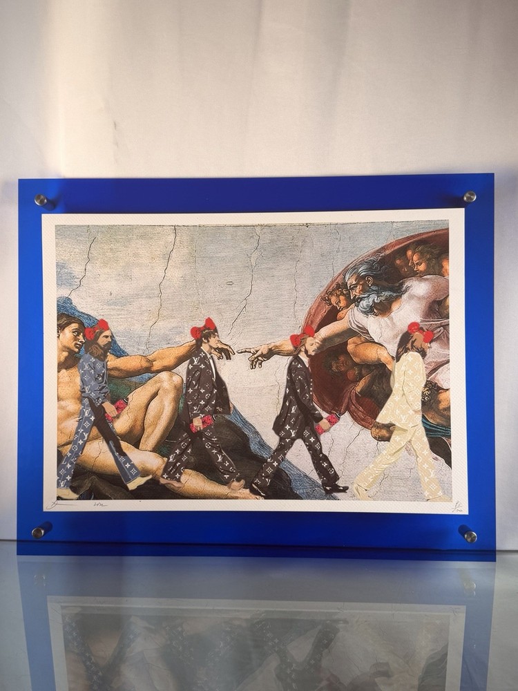 Death NYC Creation of Adam Beatles Louis Vuitton Hello Kitty Signed Print 2025