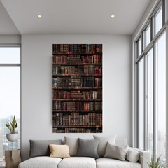 Vintage Leather Book Collection Poster No Fram Antique Library Poster No Frame