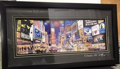 Studio 500 – Times Square – 3D Framed Paper Cut Art Shadowbox – Lights Broadway