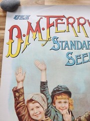 D.M. FERRY & COMPANIES STANDARD SEEDS ADVERTISING POSTER REPRINT? 24 X 12.5