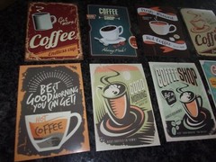 COFFEE CARDS Art set of 8 – Coffee Break advertisement – 6″ x 4″
