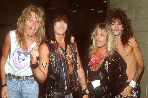Rock Band Motley Crue Vince Neil Tommy Lee Nikki Sixx Photo Print Poster