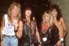 Rock Band Motley Crue Vince Neil Tommy Lee Nikki Sixx Photo Print Poster