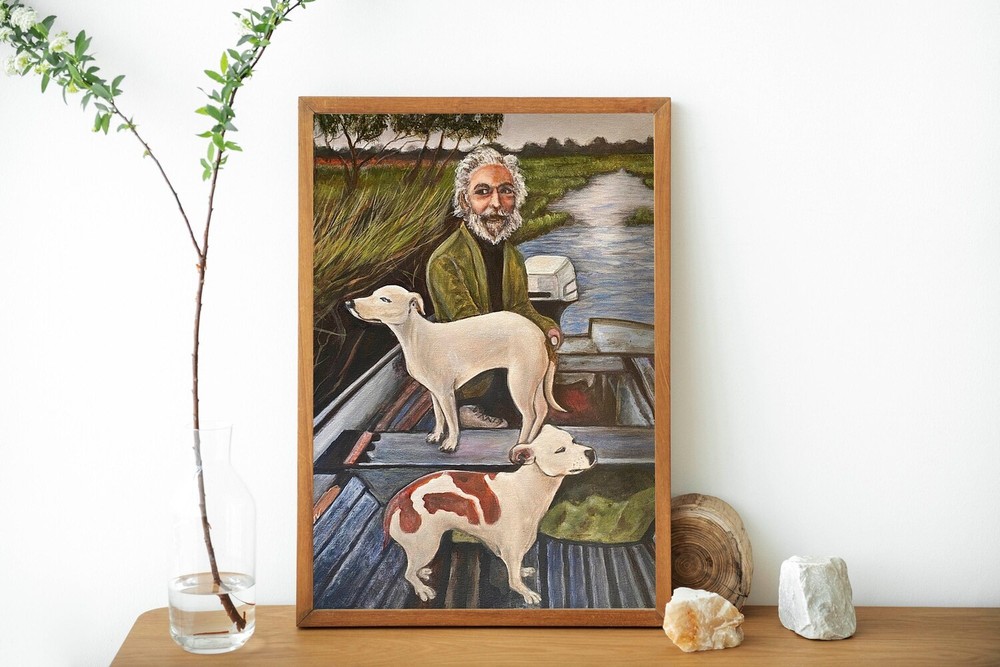 Goodfellas Old Man with Dogs Canvas Wall Art Movie Poster Decor