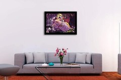 Beautiful Swinging Radha Krishna Art Framed Painting (12 x 18 inch) 1 piece